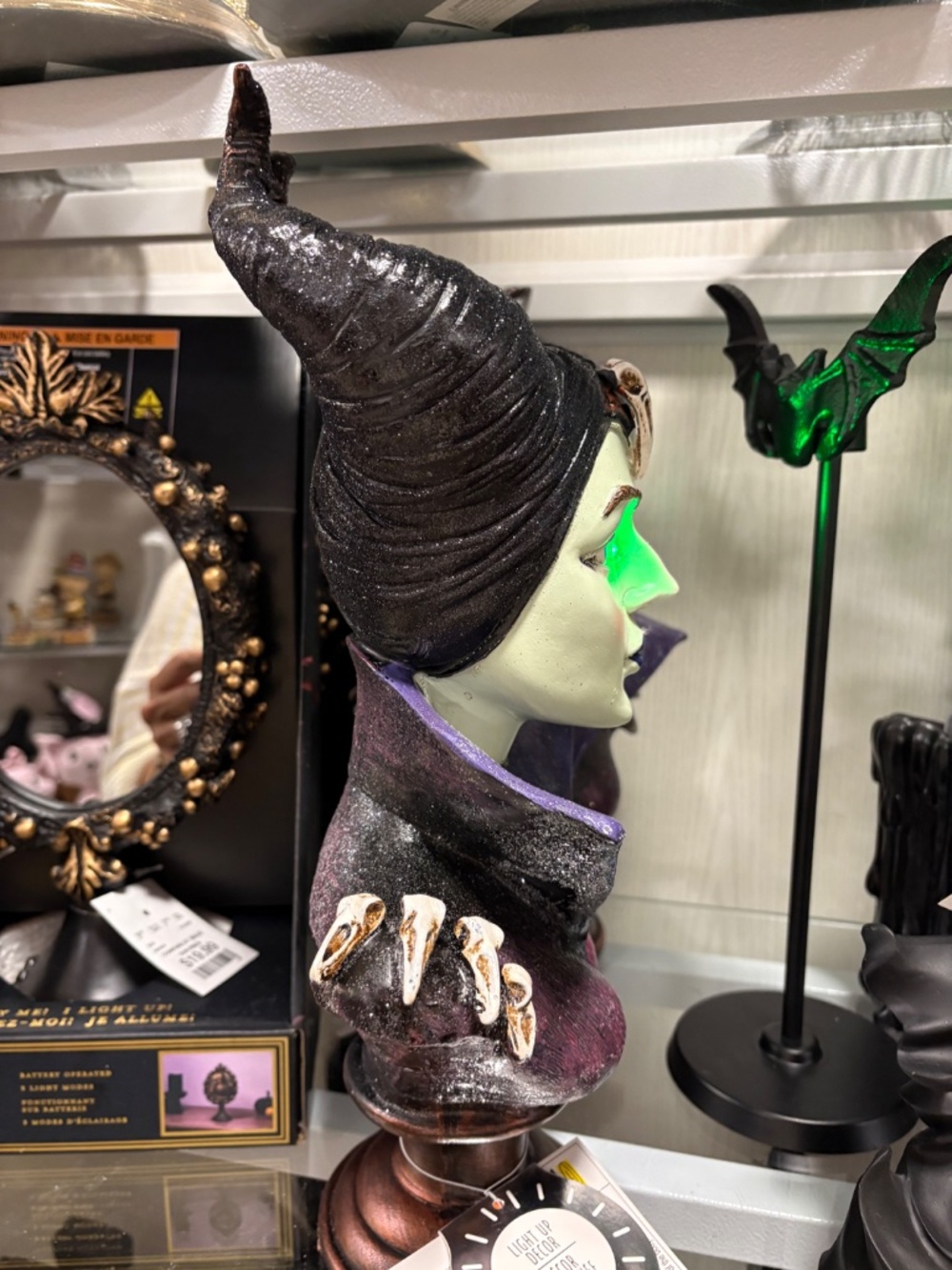 Rare Maleficent Halloween Bust LED light up eyes - Picture 7 of 7